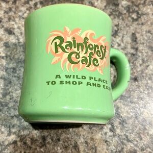 Rainforest Cafe Green Mug